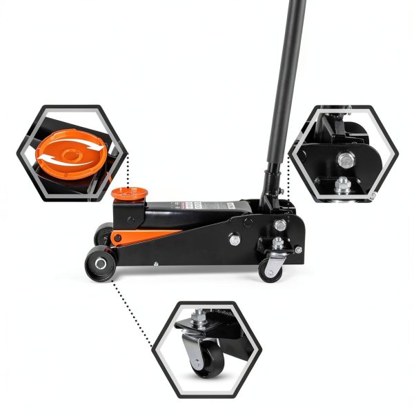 Floor Jack AV Steel 3 Ton Quick Lift Heavy Duty-4