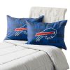 NFL Team Color Big Logo Bedding Standard 2-Pack Pillowcases-0