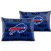 NFL Team Color Big Logo Bedding Standard 2-Pack Pillowcases-1