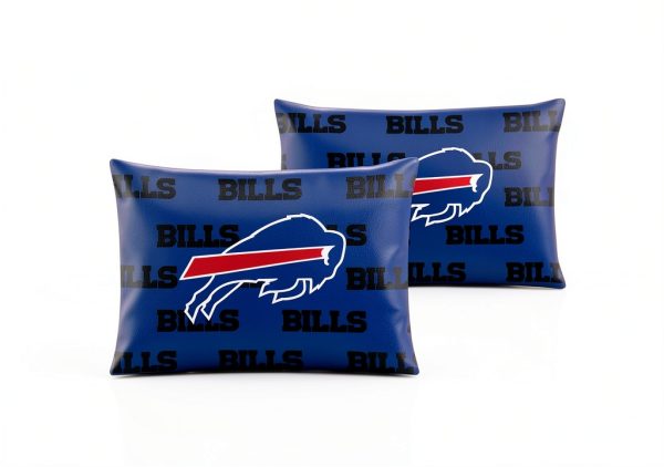 NFL Team Color Big Logo Bedding Standard 2-Pack Pillowcases-1