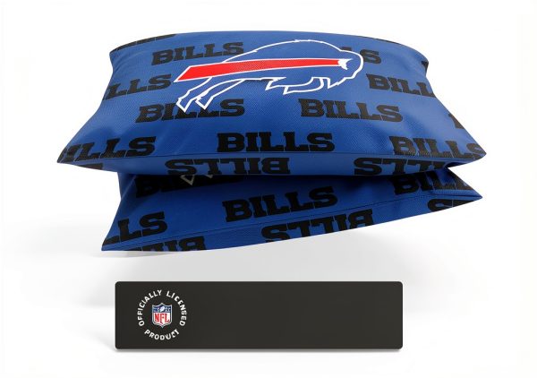 NFL Team Color Big Logo Bedding Standard 2-Pack Pillowcases-2