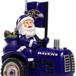 Team Beans Santa Tractor Ornament Unisex Holiday Decor 3x3 Inch-0
