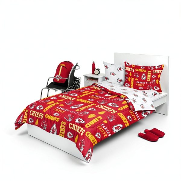 NFL Team Logo Bed In a Bag Comforter FOCO Polyester-0