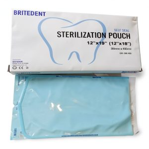 Self Sealing Sterilization Pouches 12”in x 19”in - 200 Easy Open Autoclave Sterilizer Bags for Dental and Medical Tools - Triple Check Technology to Confirm Sterilization-0