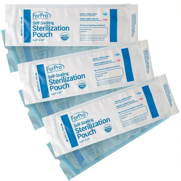 ForPro Self Sealing Sterilization Pouches 4.25x12 200 Count Latex-Free-1