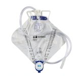 Covidien 6206 Dover Urine Drainage Bag with Needle Sampling, Anti-Reflux Chamber Drain Port Poly Bag, 2000 mL Capacity (Pack of 20)-0