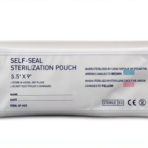 Sterilization Pouches 3.5”x9” Self-Sealing Autoclave Bags with Indicators for Professional Surgical Instrument Cleaning by P&P MEDICAL SURGICAL Box of 200-0
